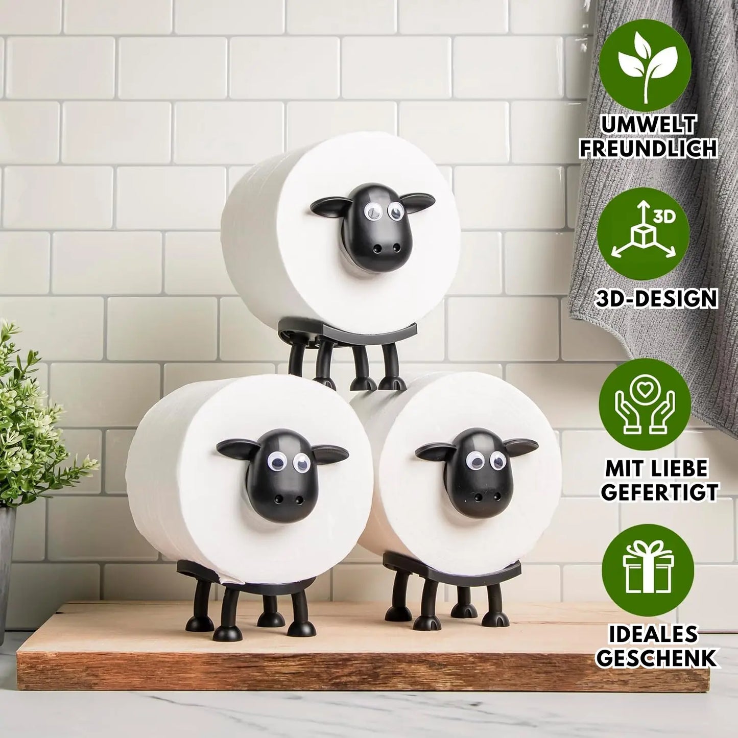 Schaf Toilettenpapierhalter Mivoza Deutschland