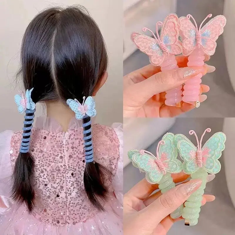 Schmetterlings-Haargummis im Spiraldesign – Süßes Geschenk für Tochter & Enkelin Mivoza Deutschland