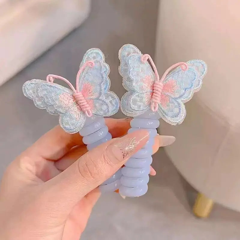 Schmetterlings-Haargummis im Spiraldesign – Süßes Geschenk für Tochter & Enkelin Mivoza Deutschland