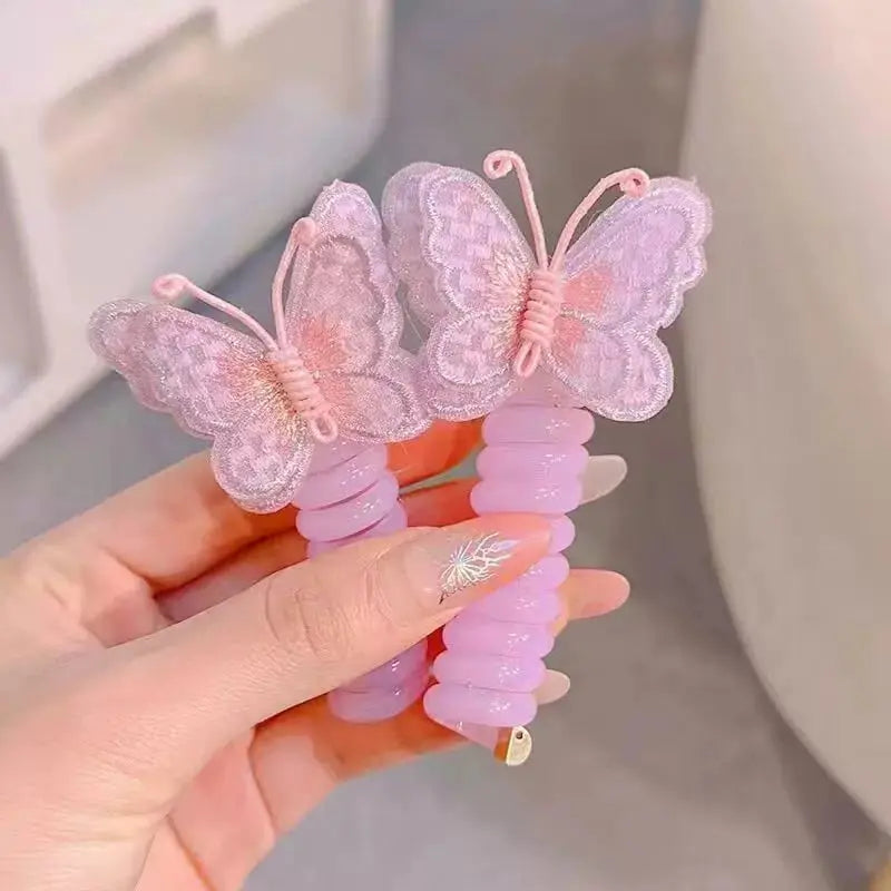 Schmetterlings-Haargummis im Spiraldesign – Süßes Geschenk für Tochter & Enkelin Mivoza Deutschland