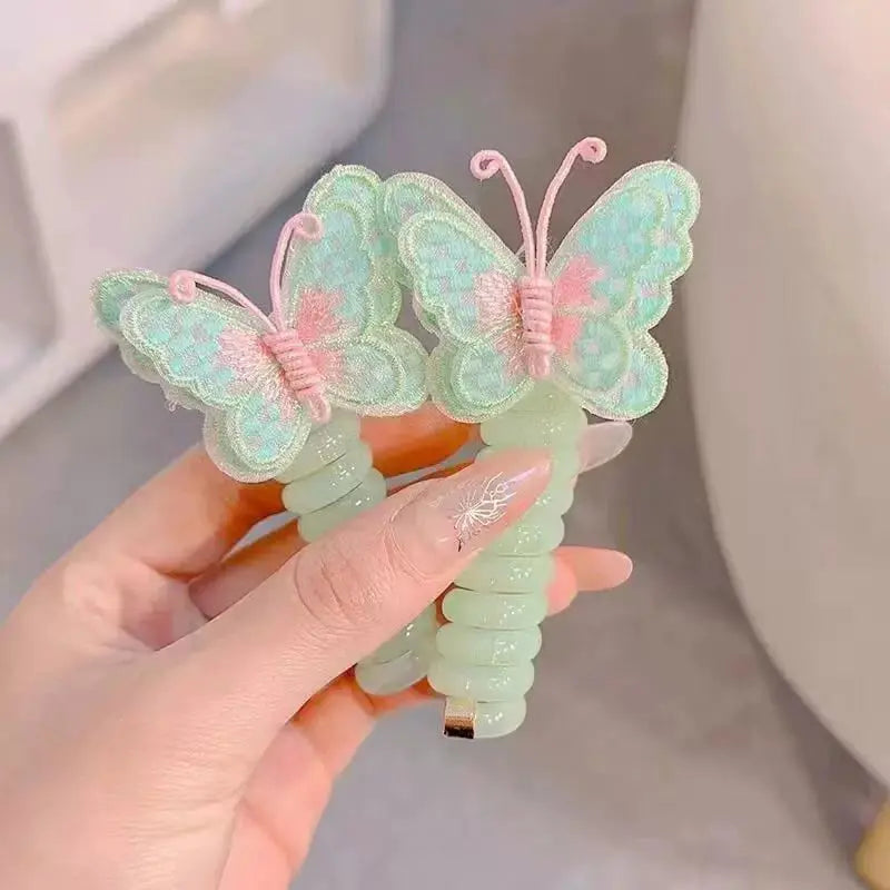 Schmetterlings-Haargummis im Spiraldesign – Süßes Geschenk für Tochter & Enkelin Mivoza Deutschland