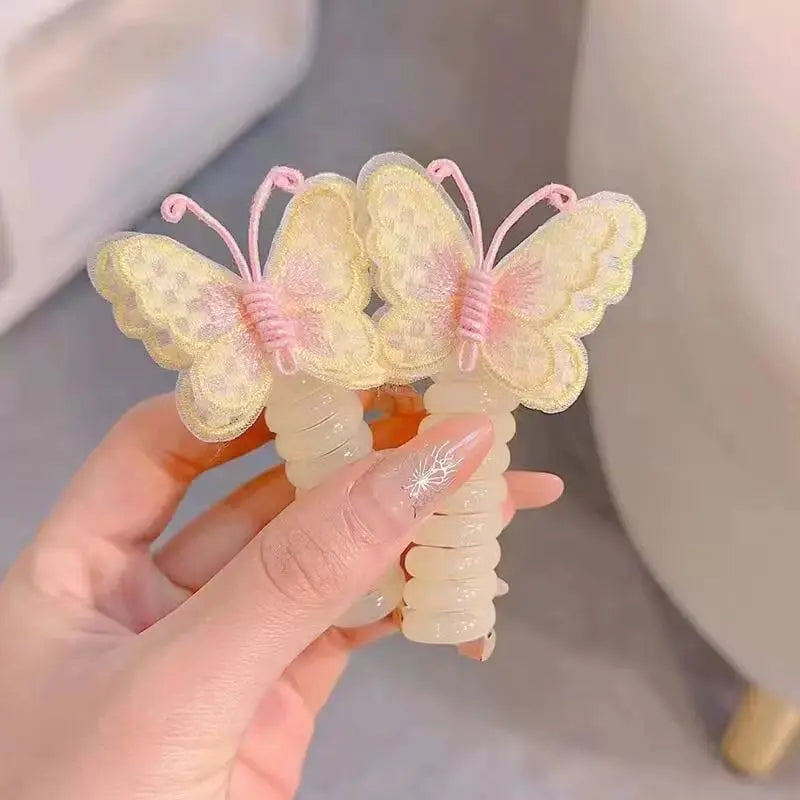 Schmetterlings-Haargummis im Spiraldesign – Süßes Geschenk für Tochter & Enkelin Mivoza Deutschland