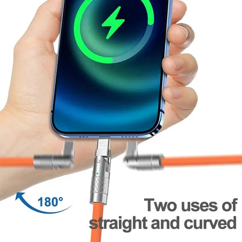 Schnellladefähiges langlebiges 120W drehbares USB-Datenkabel mit Steckverbinder Mivoza Deutschland