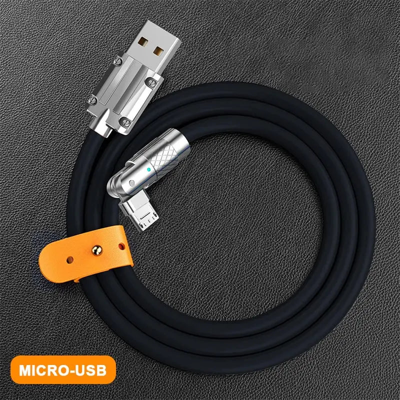 Schnellladefähiges langlebiges 120W drehbares USB-Datenkabel mit Steckverbinder Mivoza Deutschland