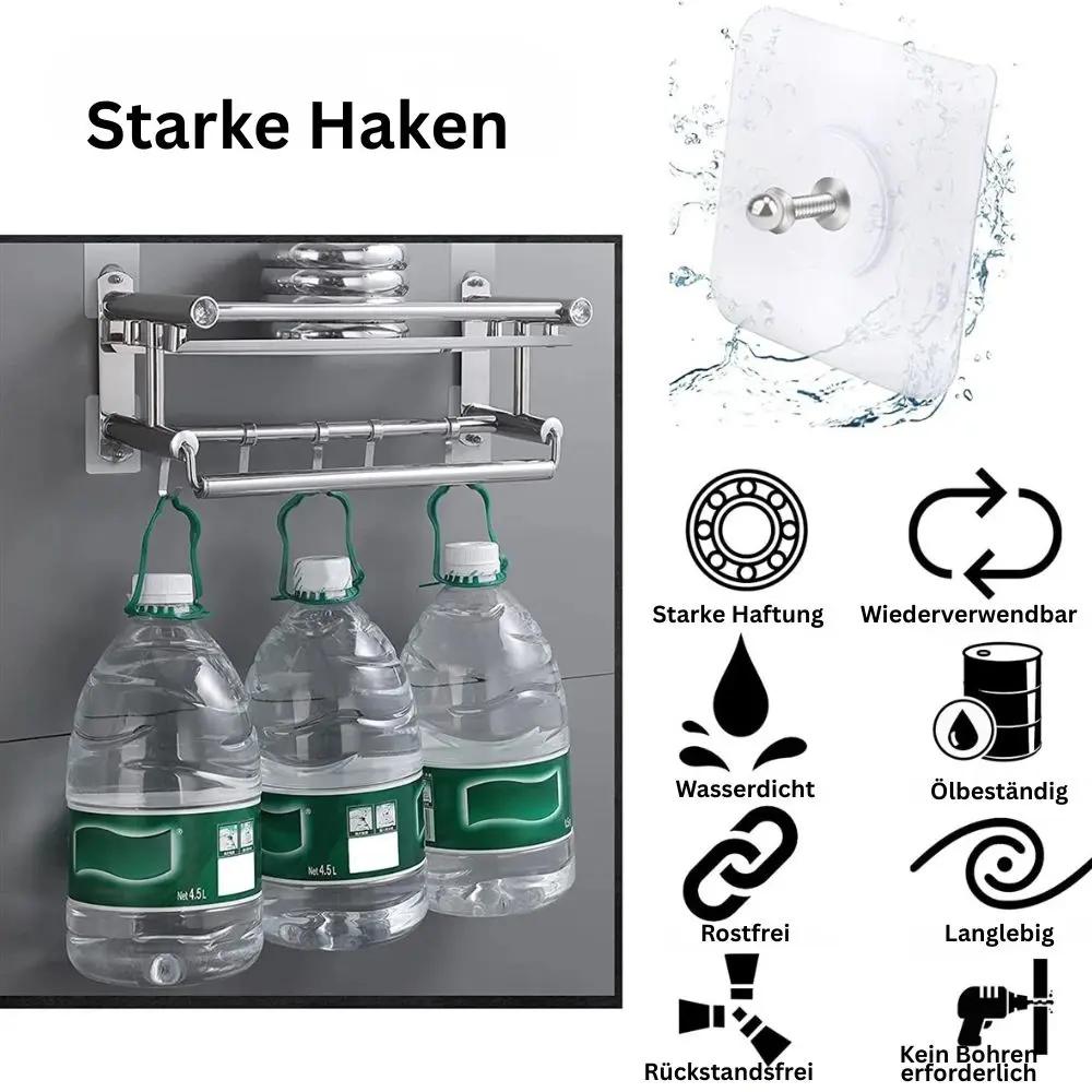 Selbstklebende Wandhaken 40er Set — Sicherer Halt & Tragkraft bis 5 kg Mivoza Deutschland