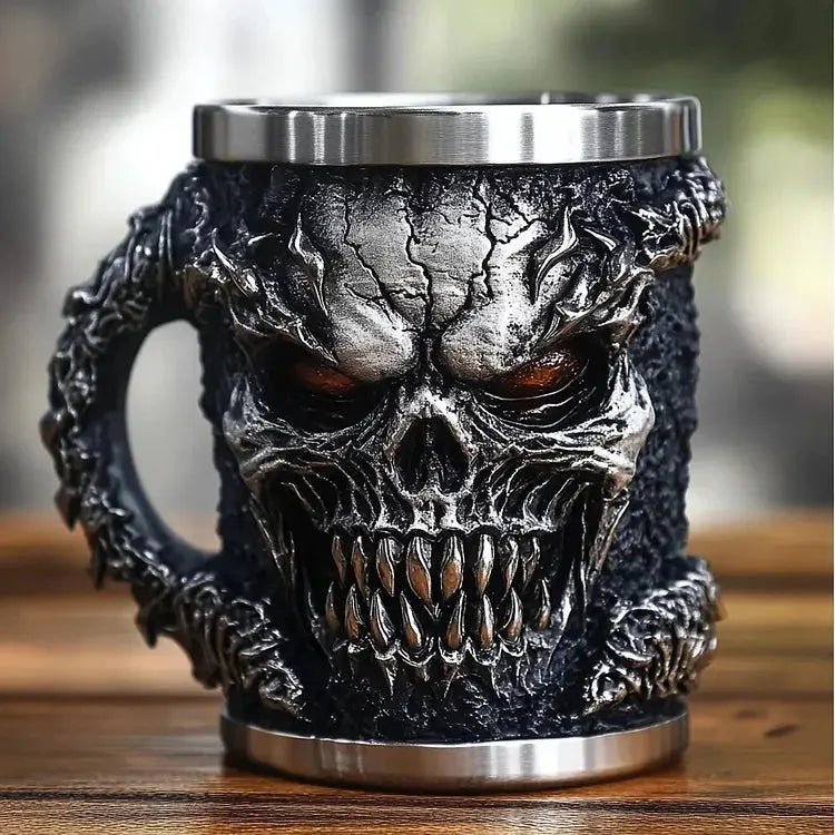 Skull-Tasse „Darkness“ – Legendärer Stil für heiße Getränke Mivoza Deutschland