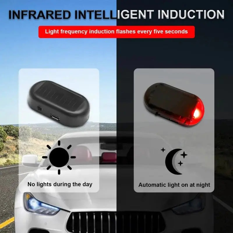 Solar Auto-Attrappen-Alarmlicht — 100 % Sonnenkraft schützt die ganze Nacht Mivoza Deutschland