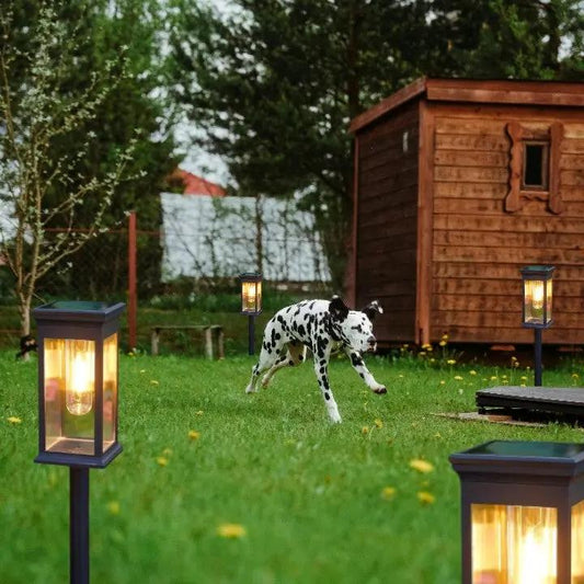 Solar-Gartenleuchten im Laternenstil – Warmweißes Licht für Wege & Beete (2er-Set) Mivoza Deutschland