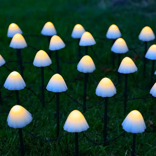 Solarbetriebene Pilz-Lichterkette — Magische Stimmung für Ihren Garten Mivoza Deutschland