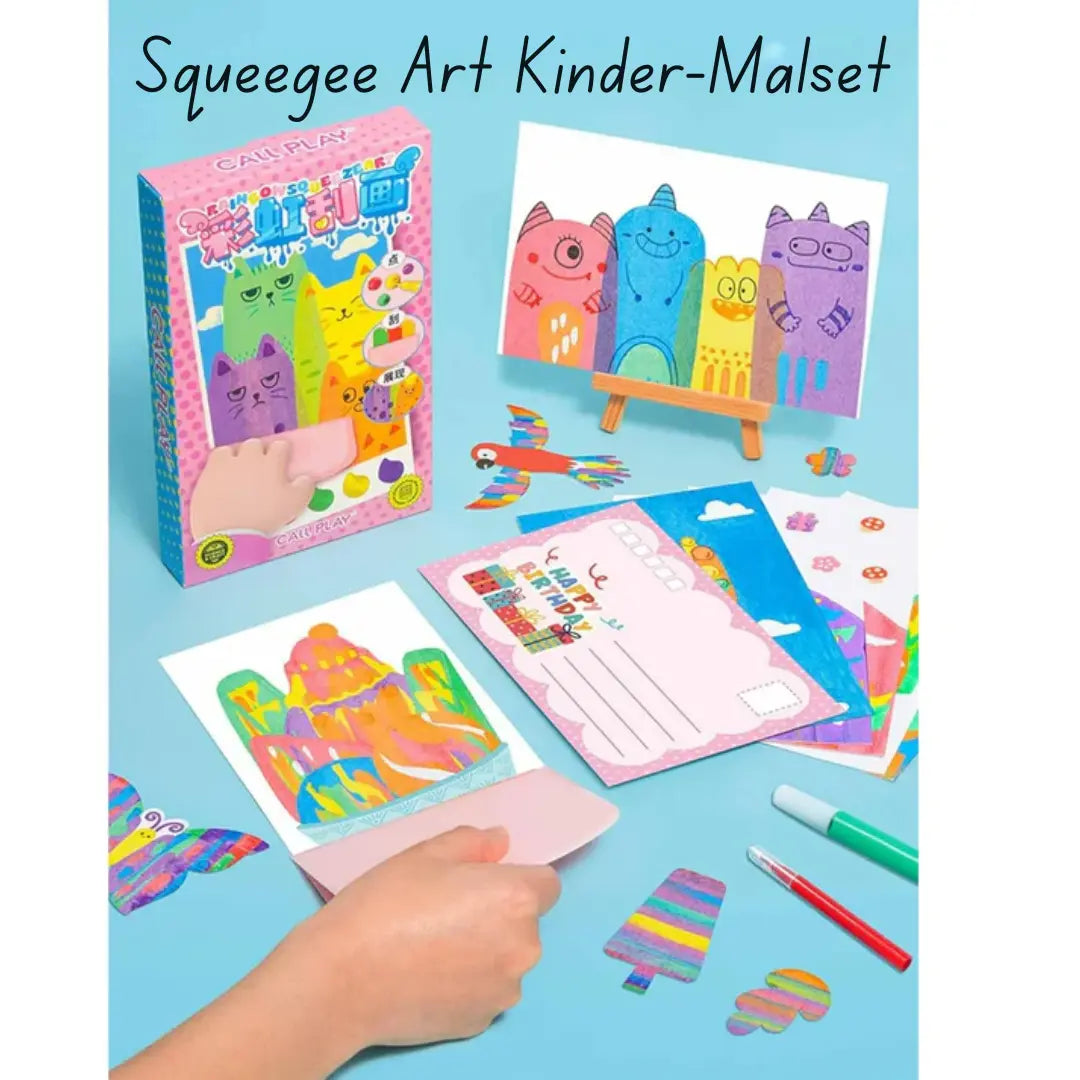 Squeegee Art Kinder-Malset - Malen, kratzen und staunen! Mivoza Deutschland