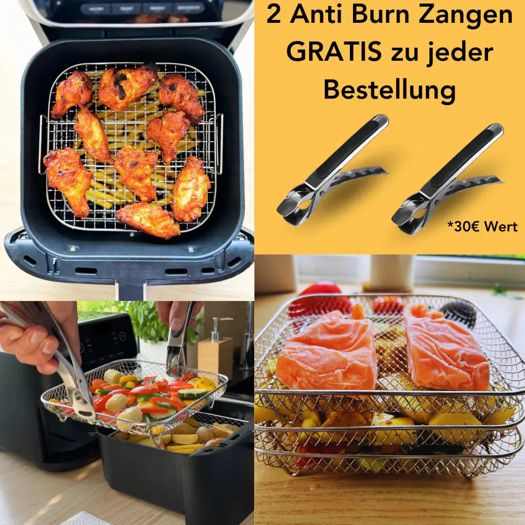 Stapelbare Frittierkörbe - Mehr Platz, besseres Garen Mivoza Deutschland