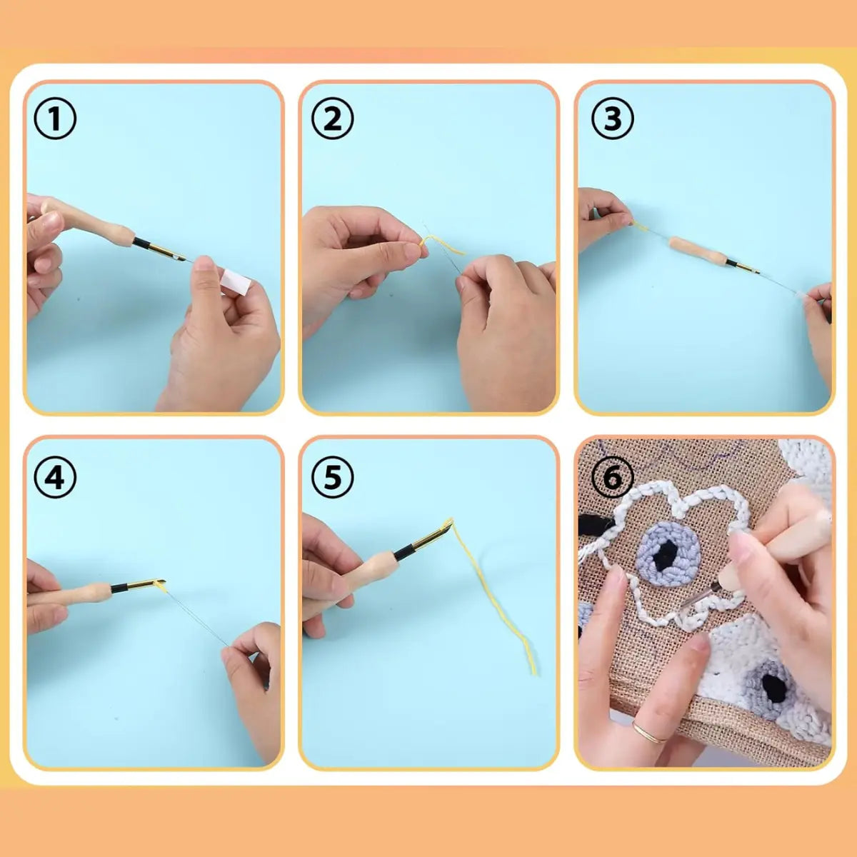 Stick-Punch Nadel Set – Komplettset für kreative Stickprojekte Mivoza Deutschland