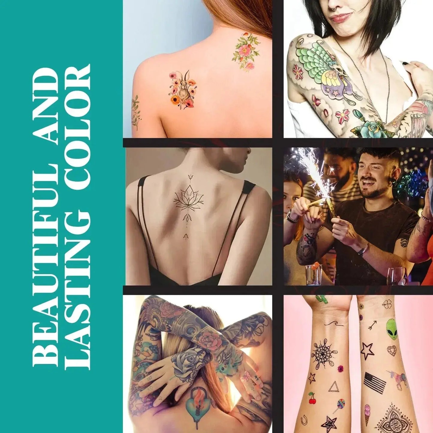 Tattoo-Stifte für Body Art — Kreativer Spaß zu Halloween & Party 10er-Set Mivoza Deutschland