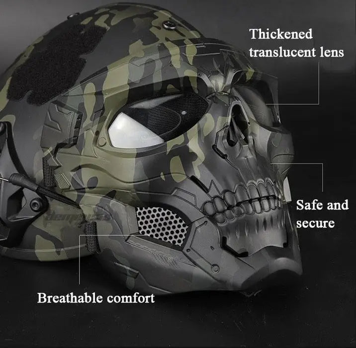 Totenkopf-Gesichtsmaske – Atmungsaktive Schutzausrüstung für Airsoft und Paintball Mivoza Deutschland
