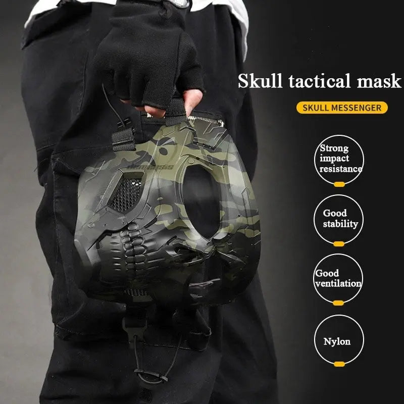 Totenkopf-Gesichtsmaske – Atmungsaktive Schutzausrüstung für Airsoft und Paintball Mivoza Deutschland