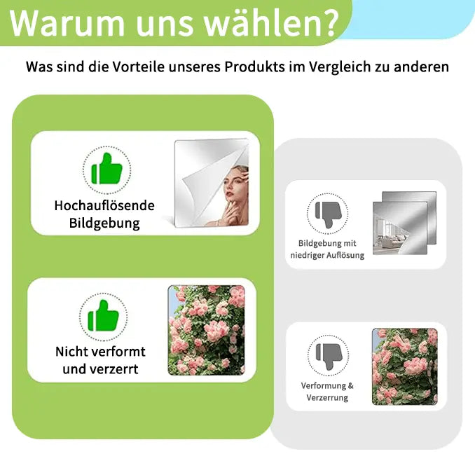 Ein Spiegel, der nicht zerbricht – selbstklebende Spiegelfolien🥰❤️ Zorenza