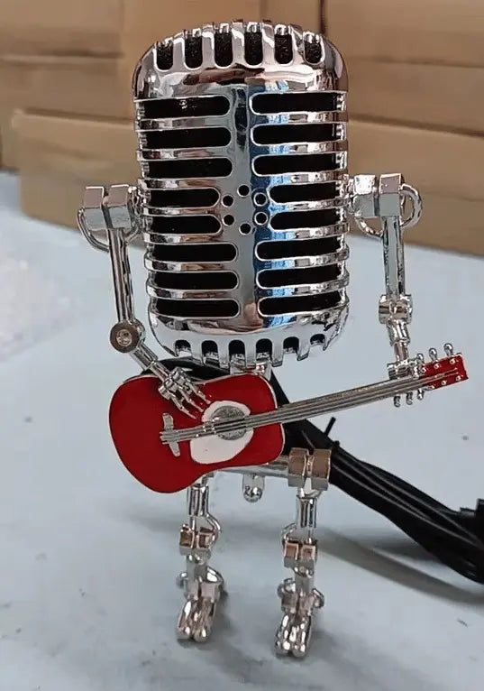 Vintage Mikrofon Roboter Lampe — Industrielle Legierung Schreibtischlampe Mivoza Deutschland