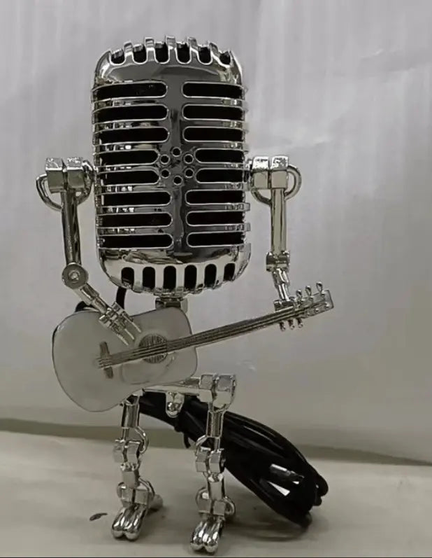 Vintage Mikrofon Roboter Lampe — Industrielle Legierung Schreibtischlampe Mivoza Deutschland