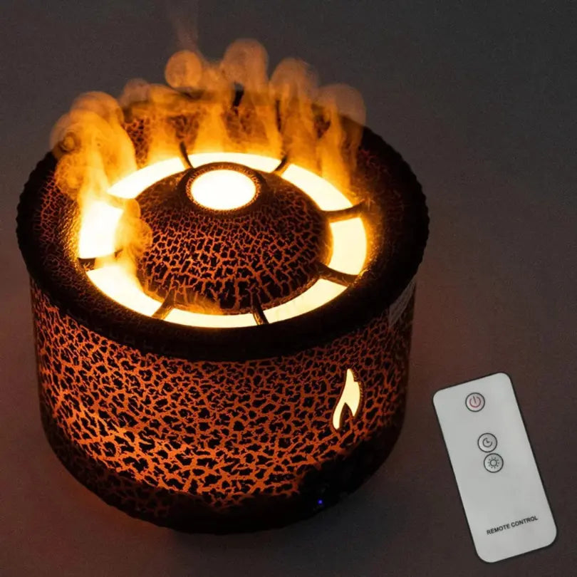 Vulkan-Ultraschall-Luftbefeuchter – Aromatherapie & LED-Licht Mivoza Deutschland