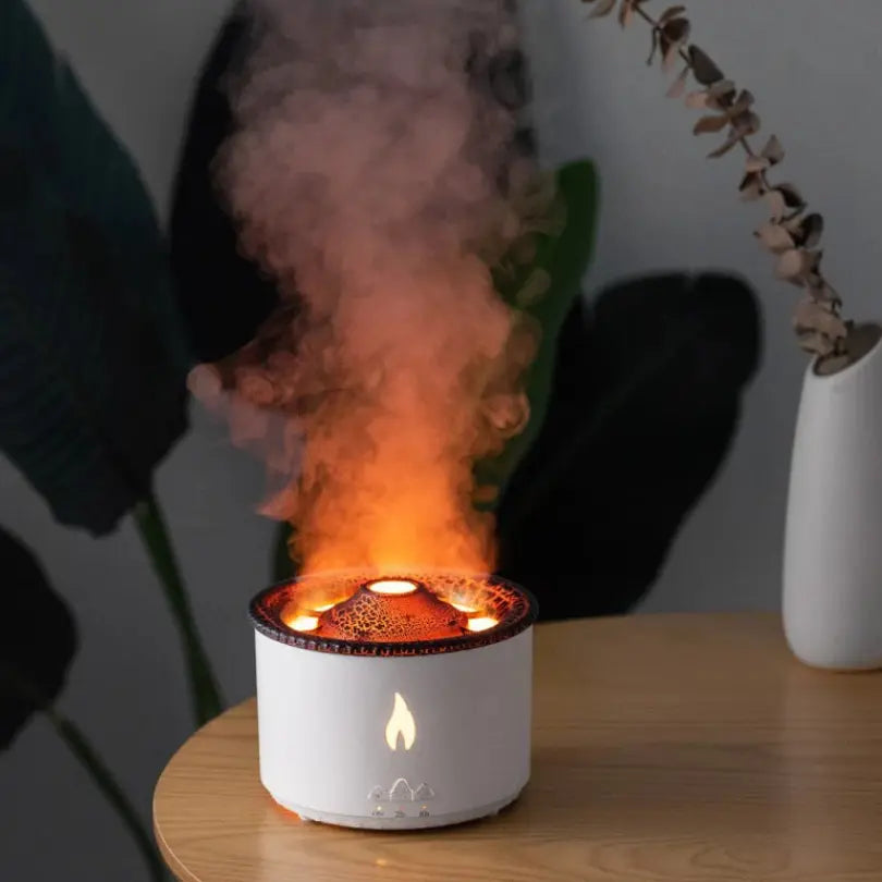 Vulkan-Ultraschall-Luftbefeuchter – Aromatherapie & LED-Licht Mivoza Deutschland
