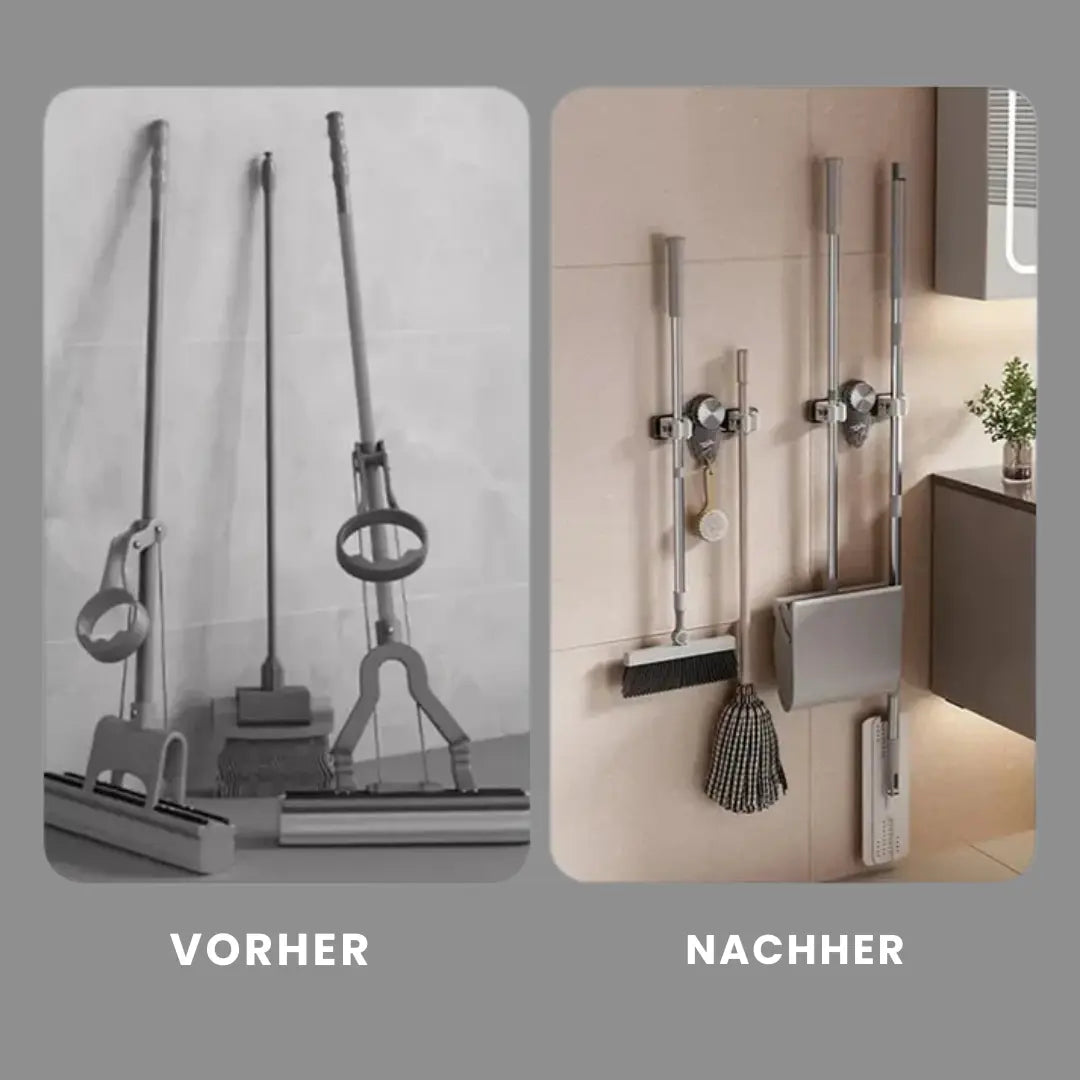 Wandhalter für Besen & Wischer – Endlich Ordnung im Putzschrank Mivoza Deutschland
