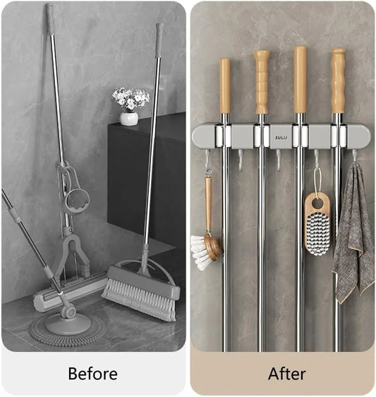 Wandhalterung für Besen, Mopps und Werkzeuge – platzsparend & sicher Mivoza Deutschland