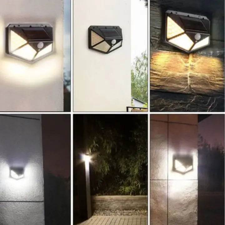 Wasserdichte Bewegungssensor LED-Solar-Wandlampe (100 LED) Mivoza Deutschland