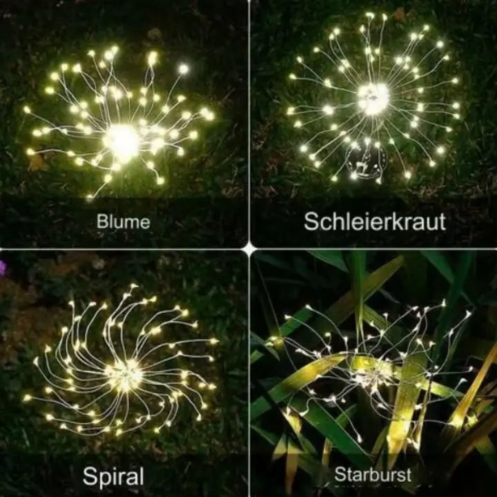 Wasserdichte Solar-Garten-Feuerwerkslampe - 90 LEDs Mivoza Deutschland