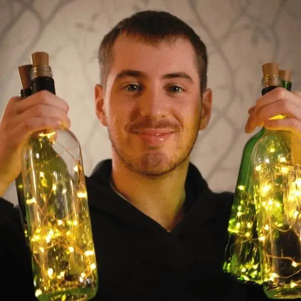 Weinflaschen Lichterkette Mivoza Deutschland