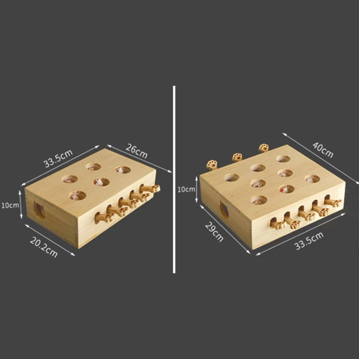 Whack-a-Mole Katzenspielzeug aus Holz Mivoza Deutschland