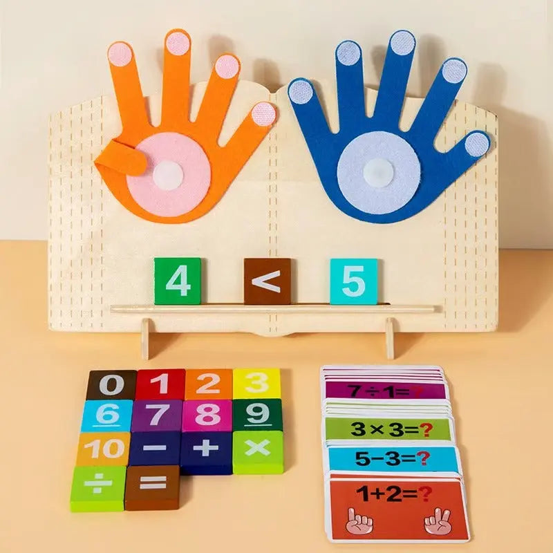 Zählblöcke mit Spielhänden — Montessori-Lernspaß fürs Zahlenlernen Mivoza Deutschland