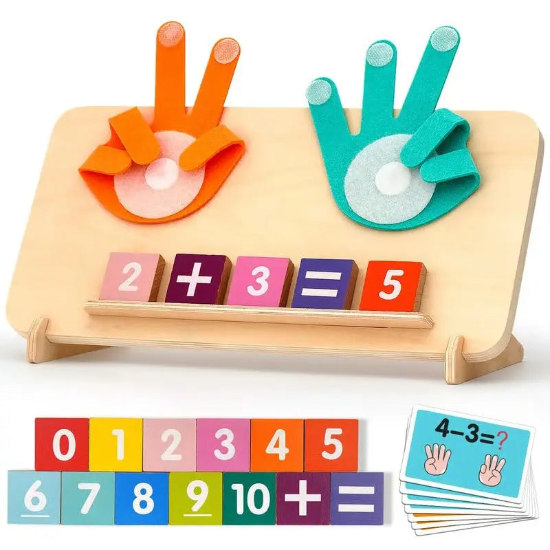 Zählblöcke mit Spielhänden — Montessori-Lernspaß fürs Zahlenlernen Mivoza Deutschland