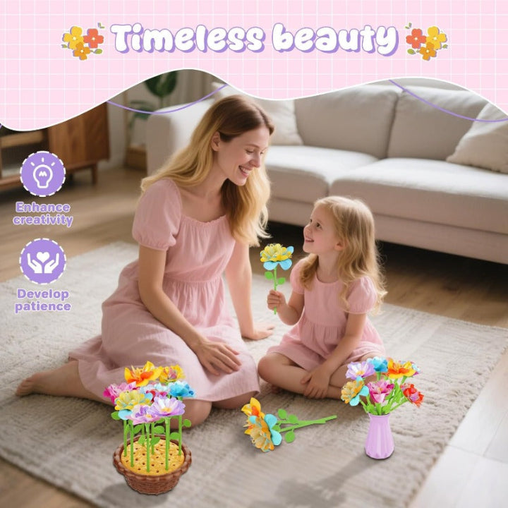 DIY Blumen-Bouquet-Set — Fördert Kreativität & Fantasie der Kinder