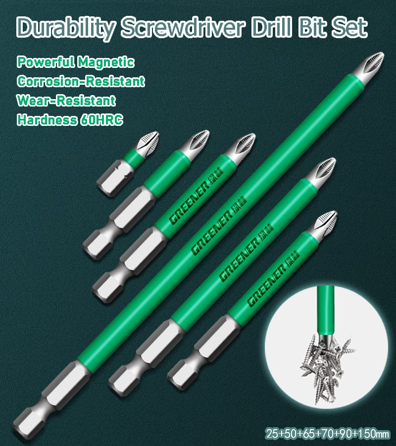 Magnetisches Schraubendreher-Bohrerbit-Set (6 Stück) Mivoza Deutschland