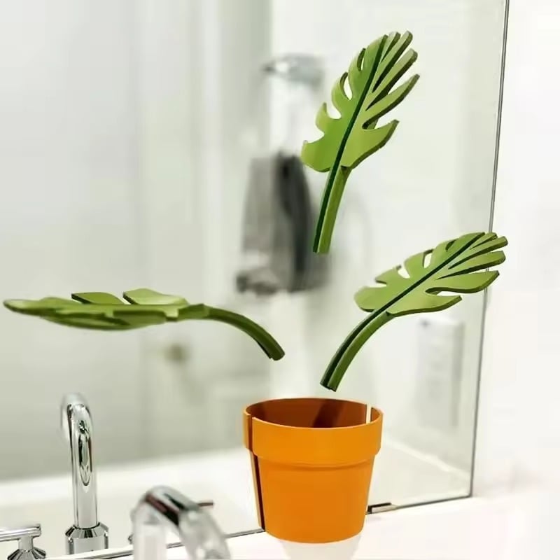 Badezimmer Organizer Box – Monstera-Blatt Design für stilvolle Aufbewahrung Mivoza Deutschland