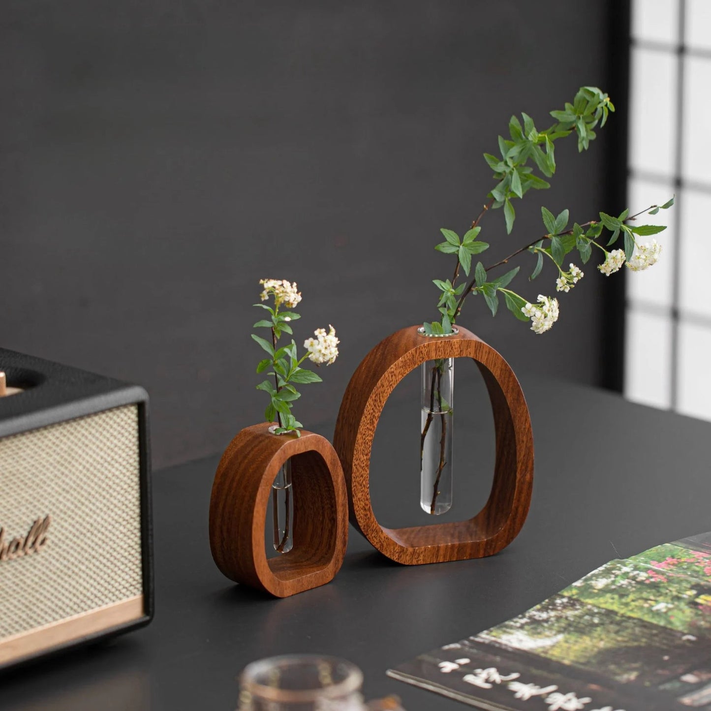 Glasvase aus Massivholz – Elegantes Design für stilvolle Dekoration Mivoza Deutschland