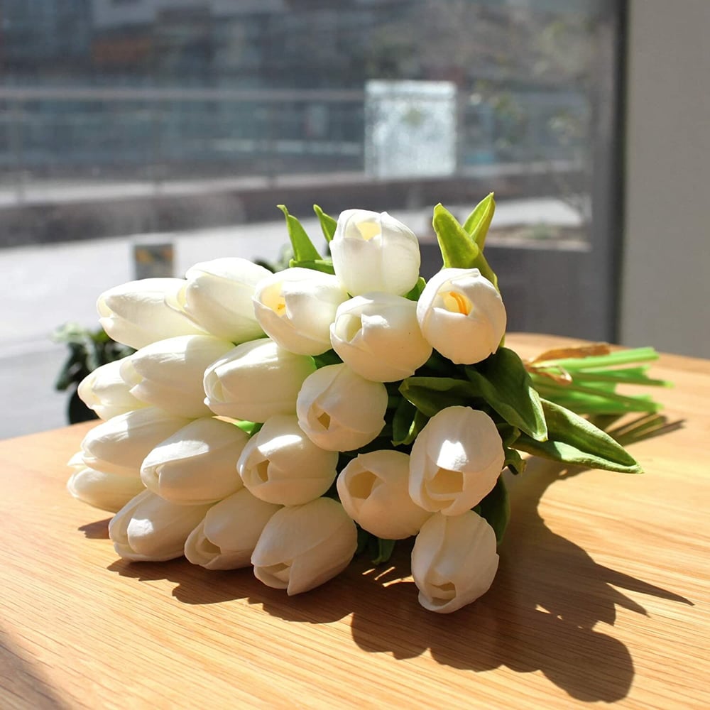 10er-Set Künstliche Tulpen aus Latex – Stilvolle und langlebige Dekoblüten Mivoza Deutschland