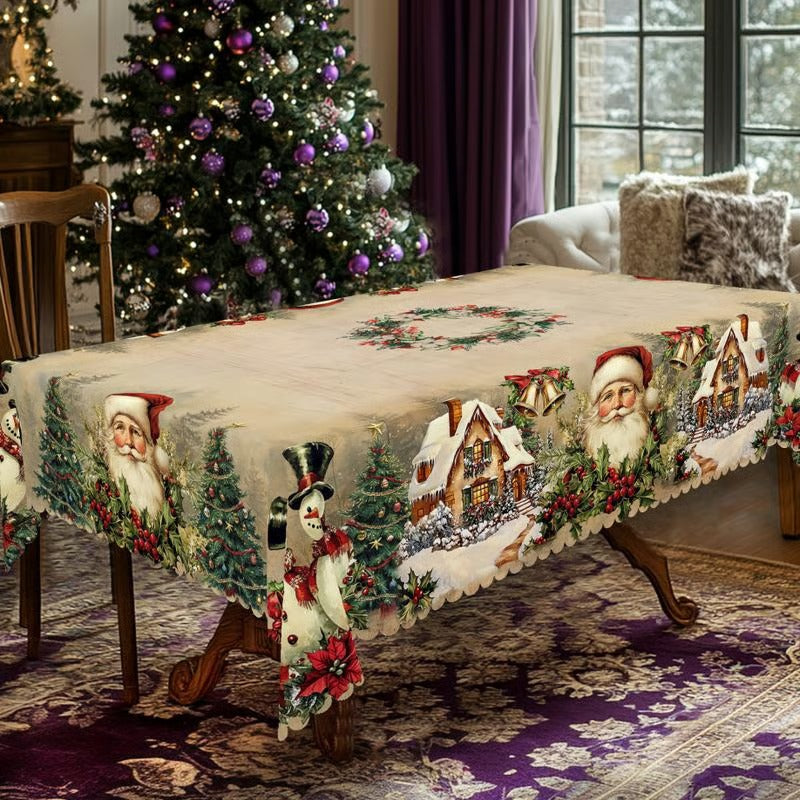 Weihnachts-Tischdecke — Strapazierfähig, pflegeleicht & farbecht