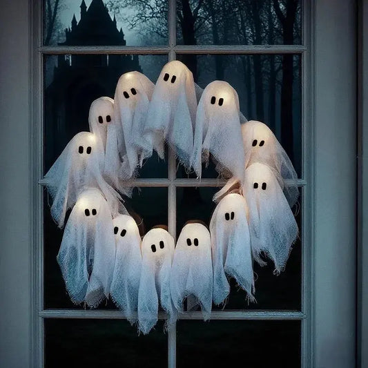 Lit Ghosts Wreath Mivoza Deutschland