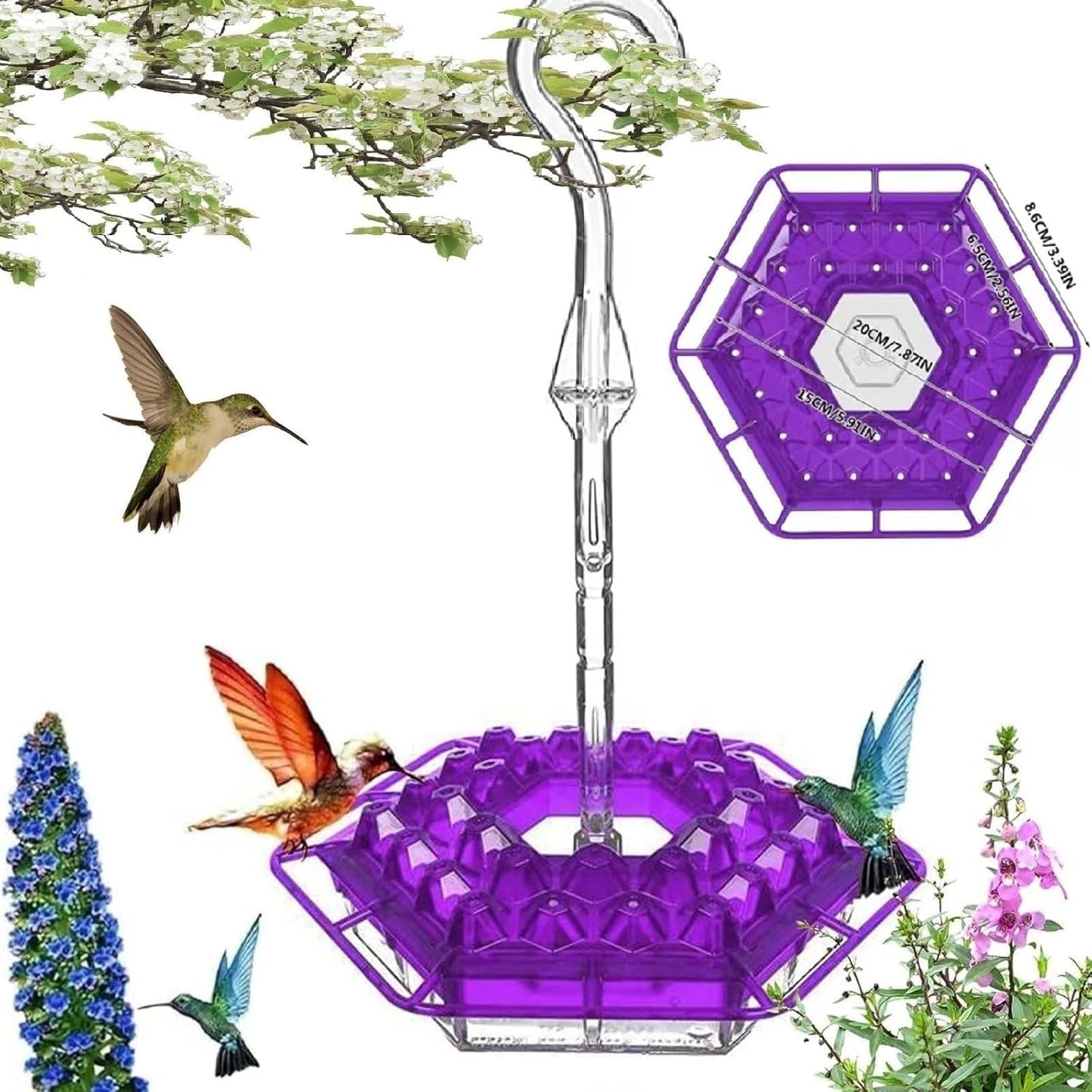 Kolibri-Futterspender zum Aufhängen – Für einen lebendigen Garten voller Farbe und Leben Mivoza Deutschland