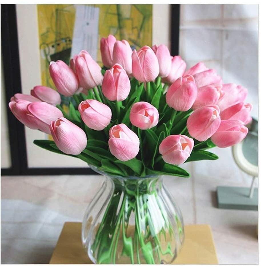 10er-Set Künstliche Tulpen aus Latex – Stilvolle und langlebige Dekoblüten Mivoza Deutschland