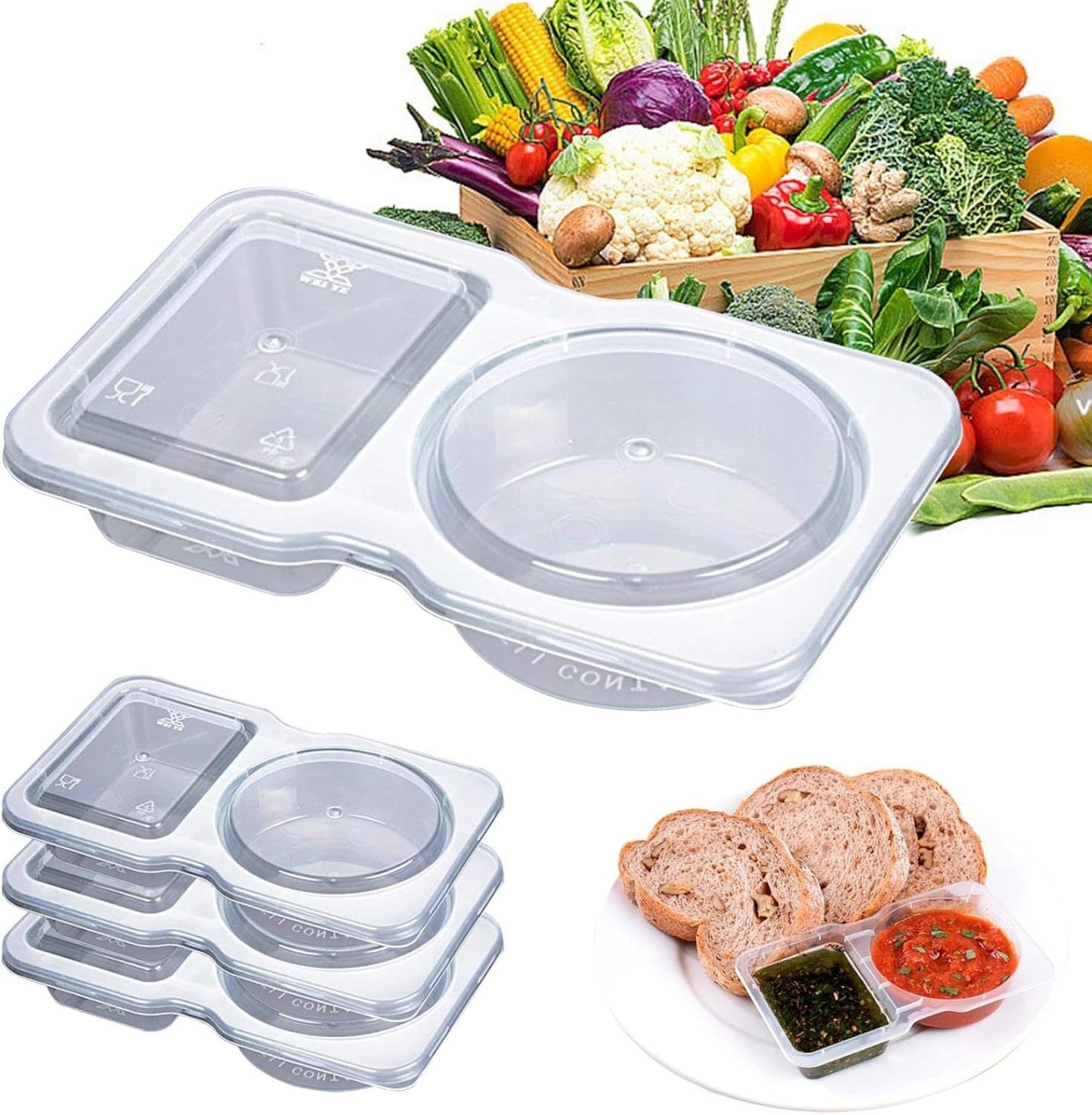 15+5 GRATIS | Wiederverwendbare, auslaufsichere Snackboxen – Umweltfreundlich & langlebig Mivoza Deutschland