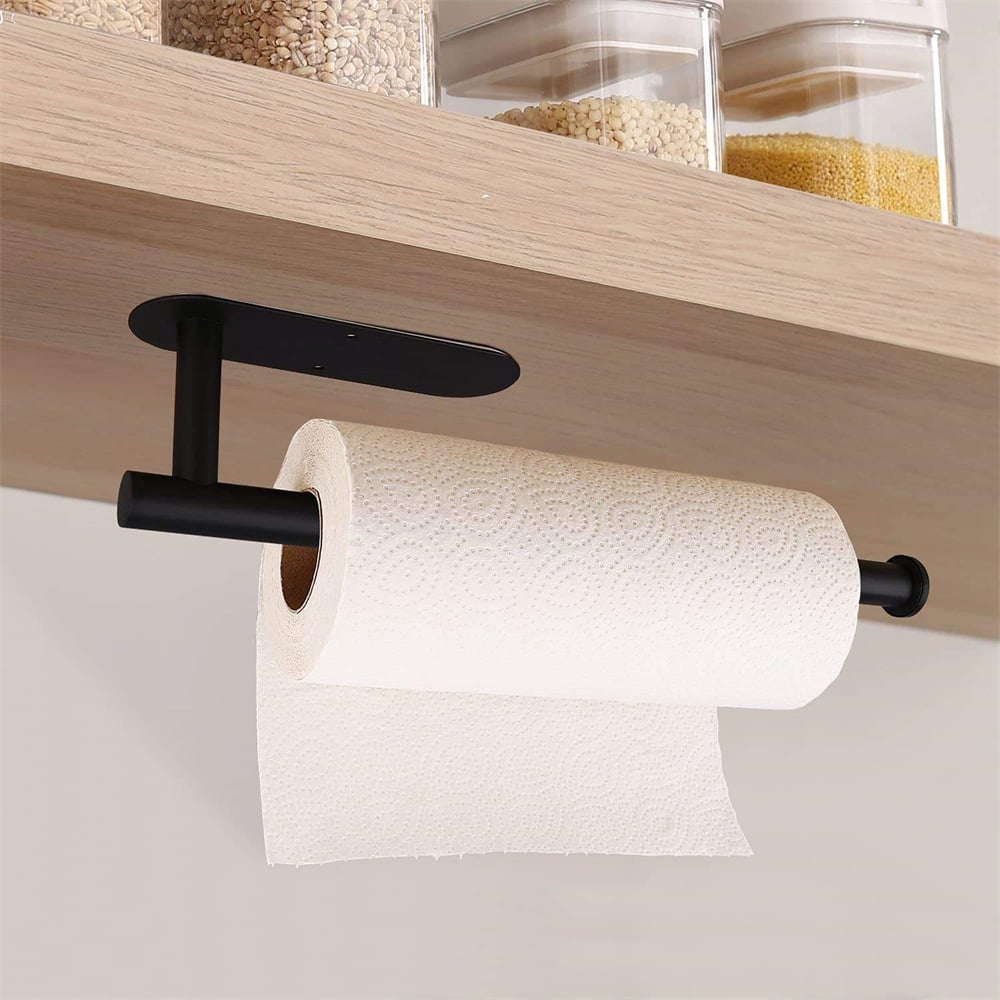 2er-Set Wandmontierter Papierrollenhalter – ohne Bohren, platzsparend & modern! Mivoza Deutschland
