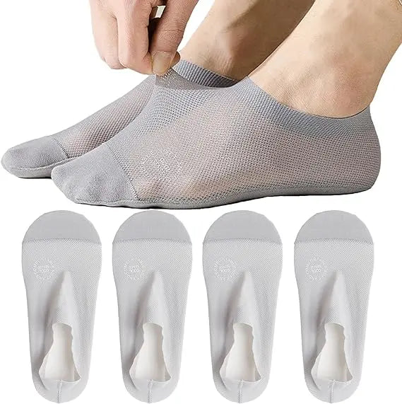 🔥Ultra Thin Liner Socks Non Slip ComBed Cotton No Show Socks Mivoza Deutschland