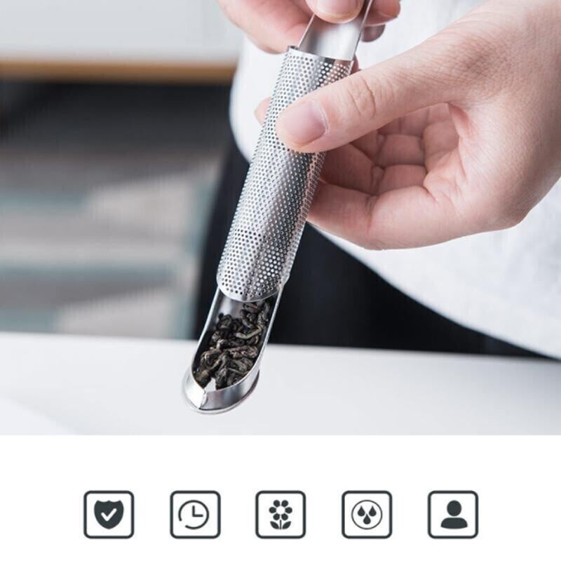 4+1 Gratis | Teesieb aus Edelstahl – Feines Filtersieb für losen Tee und Kräuter Mivoza Deutschland