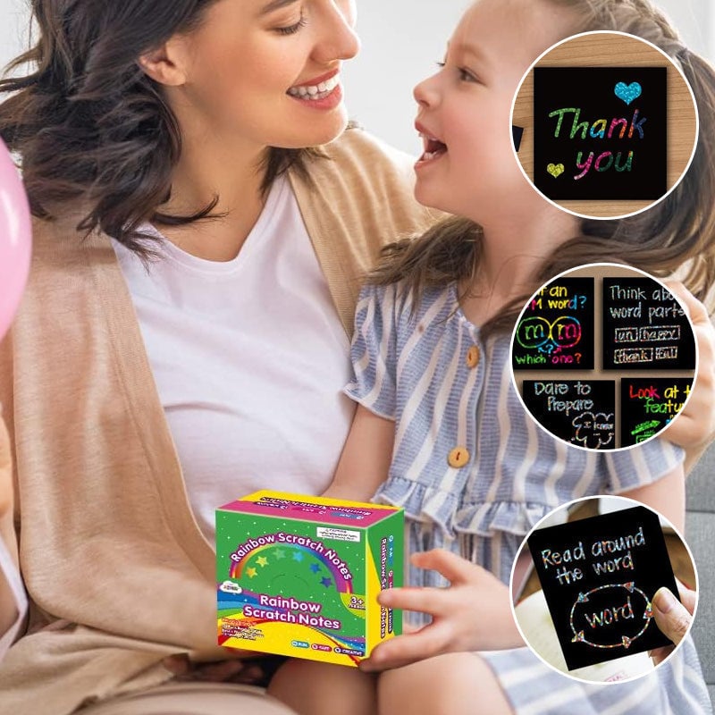 100 Stück Kratzbilder-Set – Kreativer DIY-Spaß für Kinder & Erwachsene Mivoza Deutschland