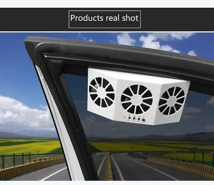 Solarbetriebener tragbarer Auto-Kühlventilator Mivoza Deutschland