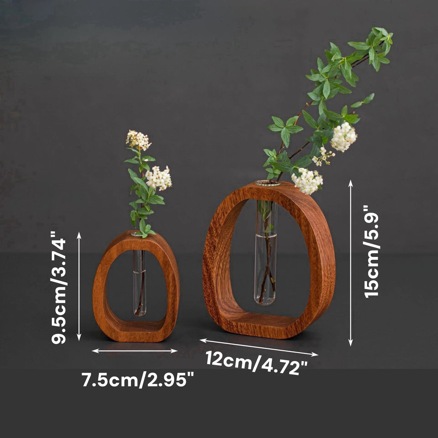 Glasvase aus Massivholz – Elegantes Design für stilvolle Dekoration Mivoza Deutschland