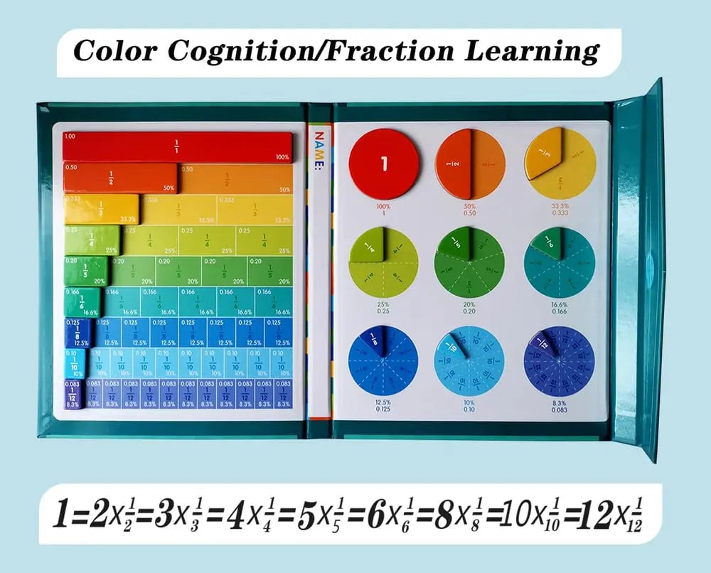 Magnetische Bruchlern-Kacheln — Interaktives Mathe-Set für Kinder Mivoza Deutschland