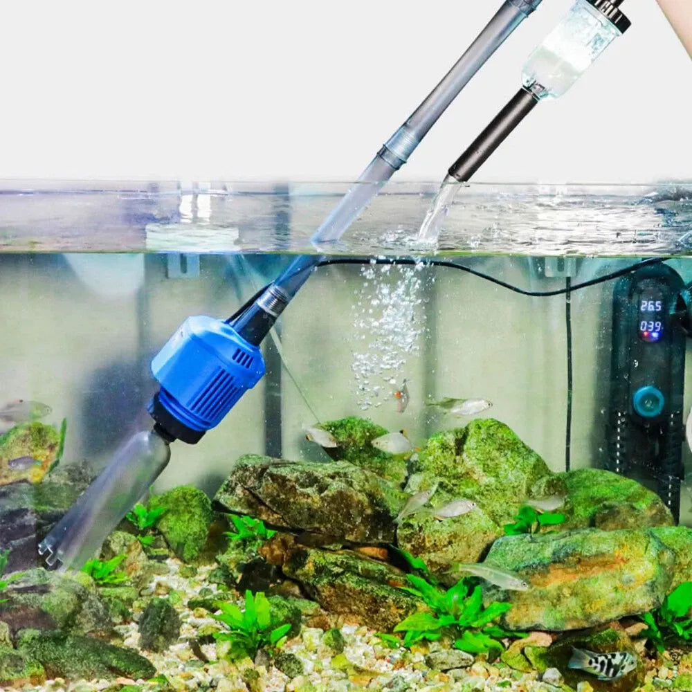 Aquarium Staubsauger elektrisch — Entfernt Schmutz & Futterreste gründlich